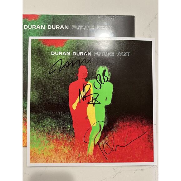 Duran Duran Hand Signed Vinyl Print Plus Album Future Past - Picture 2 of 11